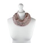SHMM1532 Vintage Floral Print Crinkle Magnetic Scarf with Glitter Detailing (4 Assorted Colours)