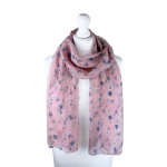 SHPS1516 Spring Blossom Print Scarf (3 Assorted Colours)