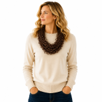 SHMM1661 Autumn Shimmer Multi-Strand Magnetic Scarf (3 Assorted Colours)